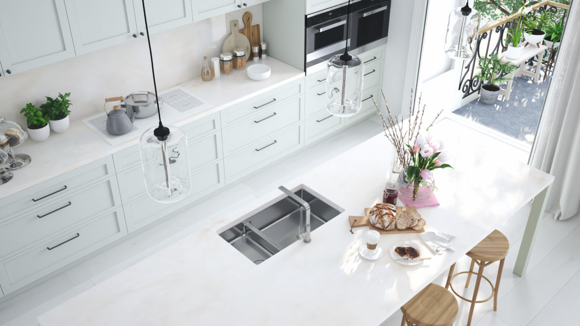 Frühling Deko Haus hell Küche Loft 123Rf trends&style