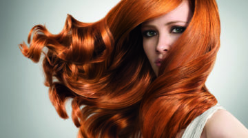 Haarige Mythen Frau Haare orange Volumen Locken professional Haircare Salon